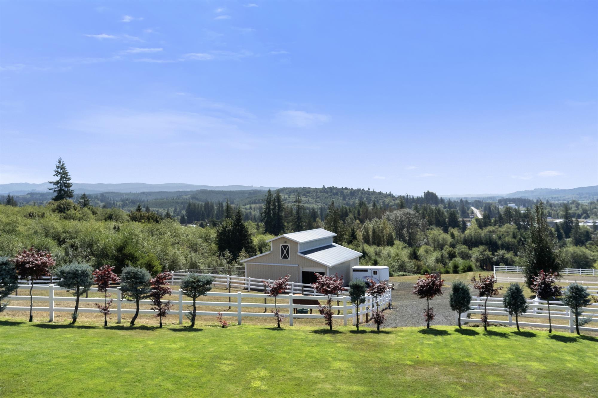The equestrian facilities have all been added to the property in the past few years
