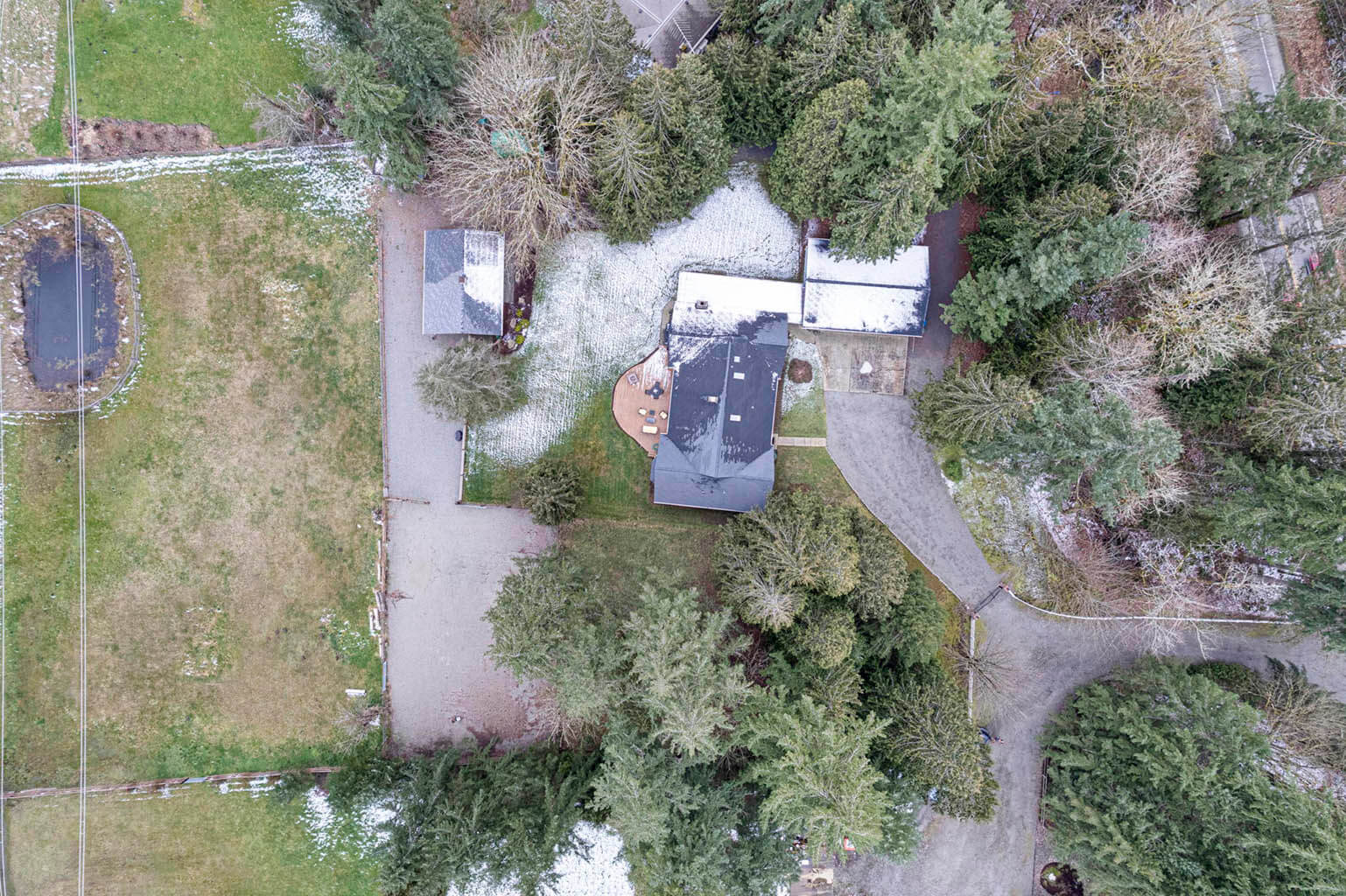 Aerial shot of this fully fenced 2.8 acre property